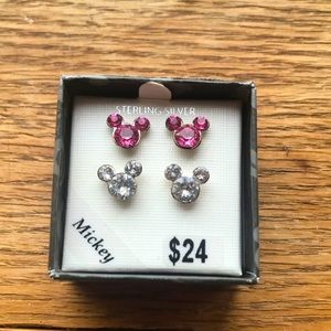 Disney Mickey Mouse sterling silver earrings